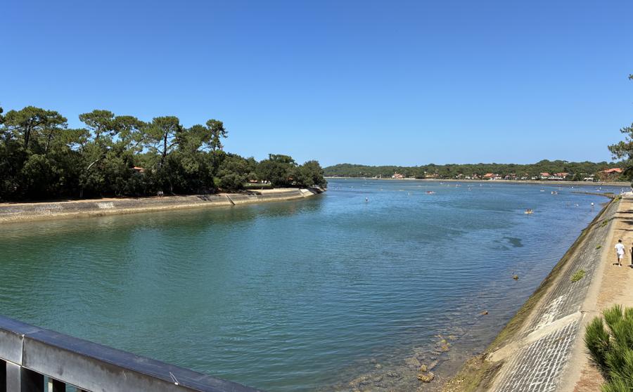 Paddleboarders on Lac d’Hossegor
